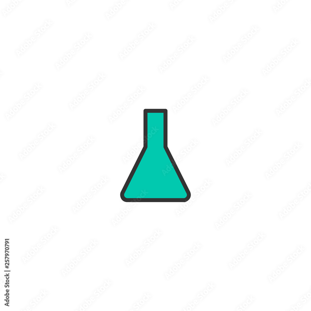 Flask icon design. Stationery icon vector design Flask icon design. Stationery icon vector design