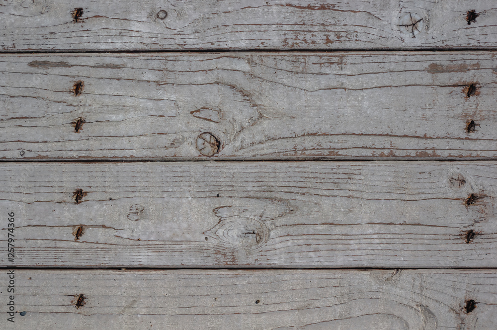 Obraz premium texture of the painted shabby wooden flooring made of boards, grunge background