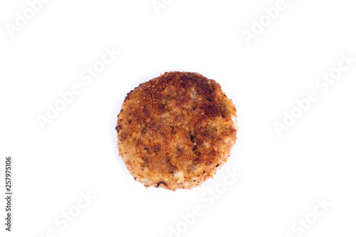 cutlet isolated on white background