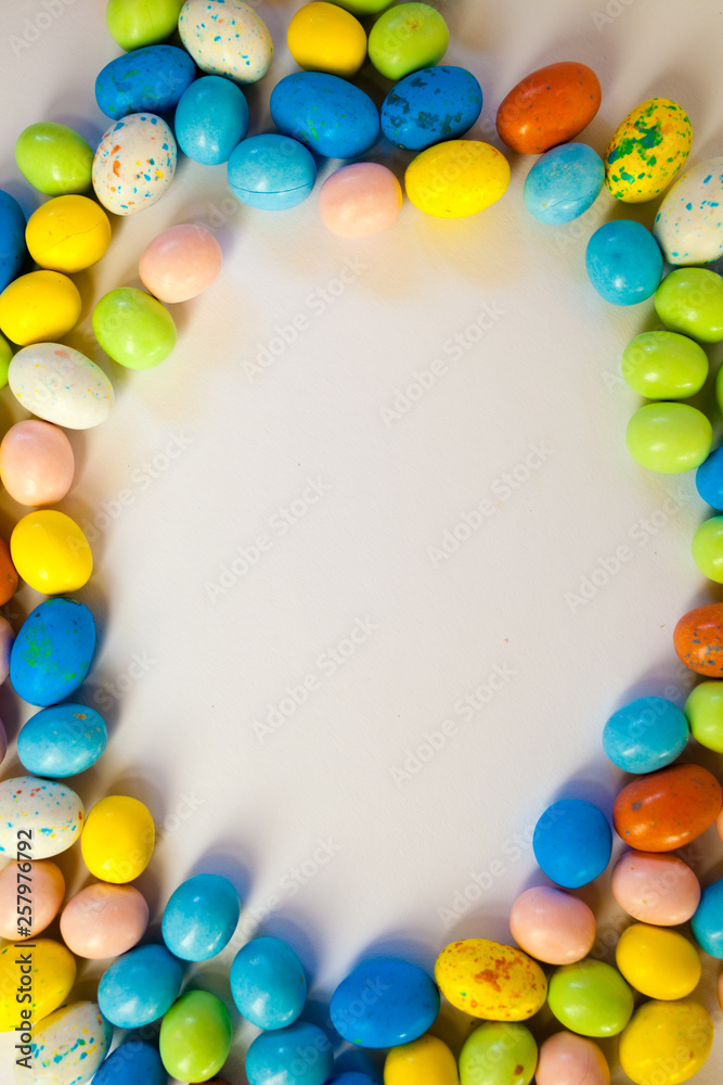 Sweet candies frame with copyspace. Sweet candies frame with copyspace.