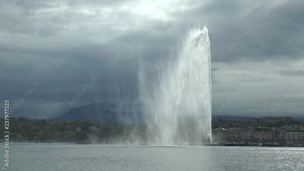 The fountain in Geneva is a symbol of the city.