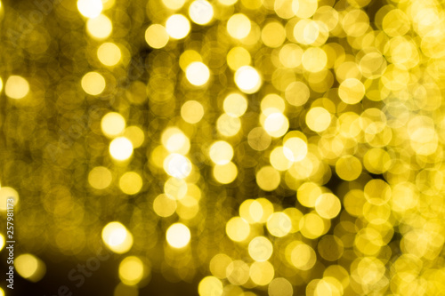 Yellow Bokeh with White Highlights