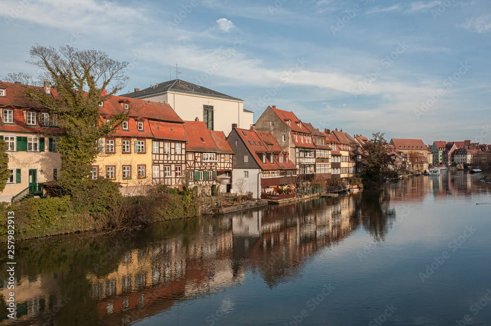 The former fishermen's district in Bamberg's Island City is known as Little Venice (Kleinvenedig)  Bamberg, Baviera - Germany