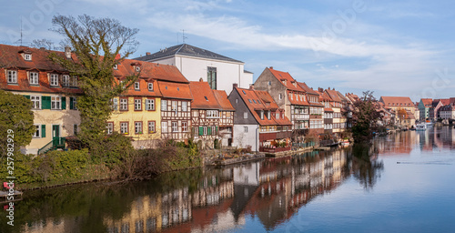 The former fishermen's district in Bamberg's Island City is known as Little Venice (Kleinvenedig)  Bamberg, Baviera - Germany photo