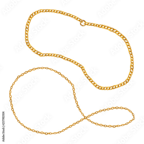 Golden chains glamour set i...