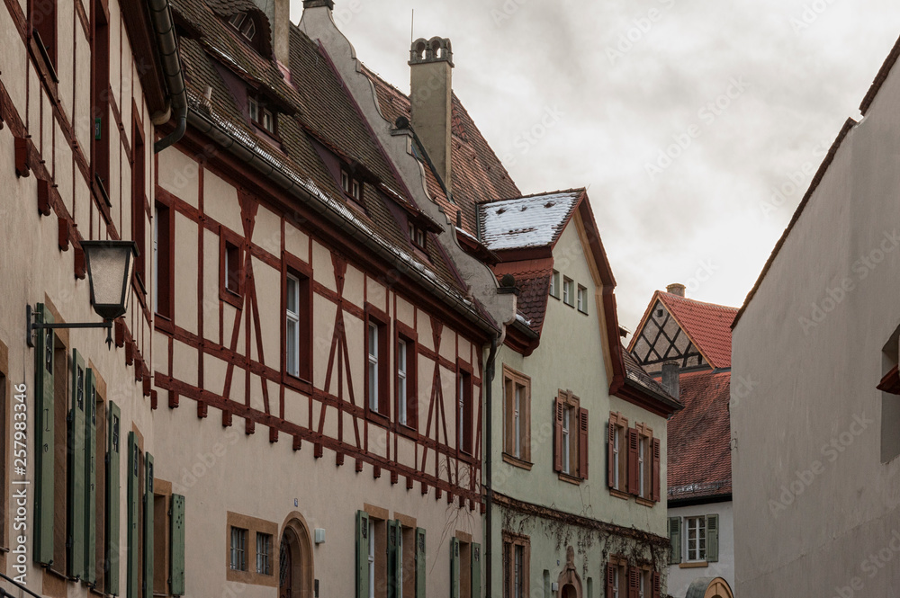 The historic old town of Bamberg with baroque architecture and iconic wood-framed houses - Bavaria, Germany