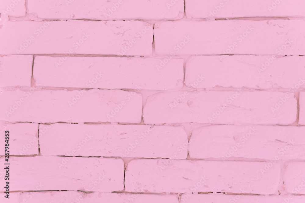 Pink brick wall background texture Pink brick wall background texture