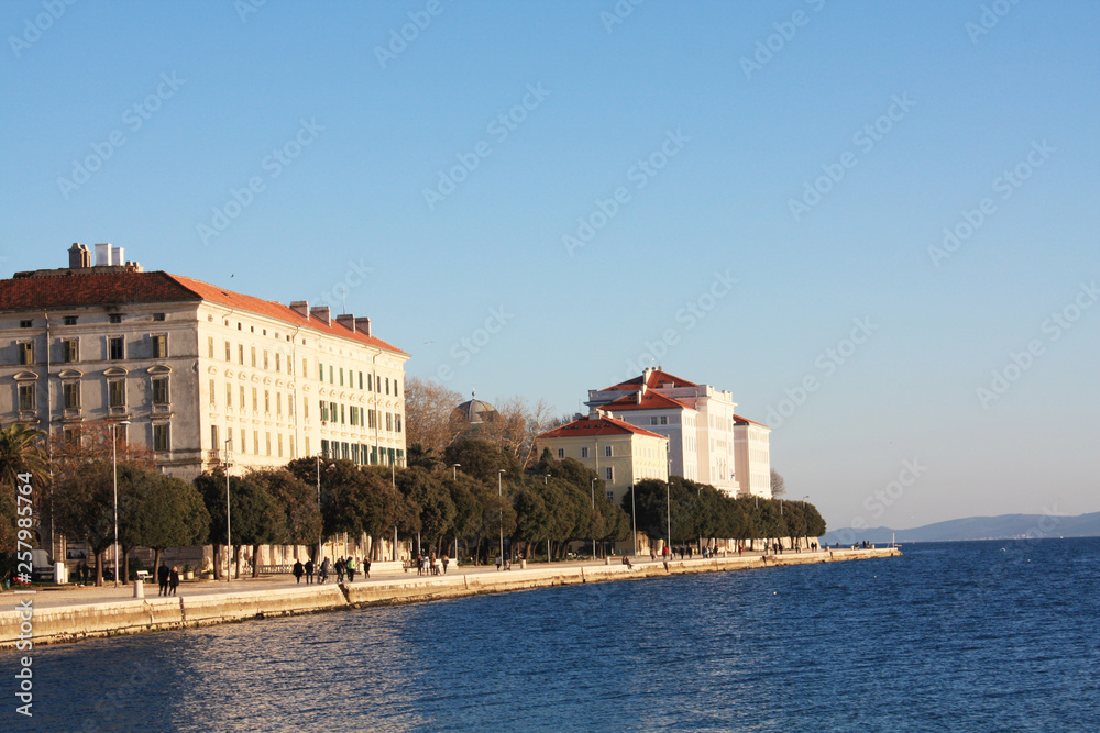  Riva waterfront In Zadar Croatia.