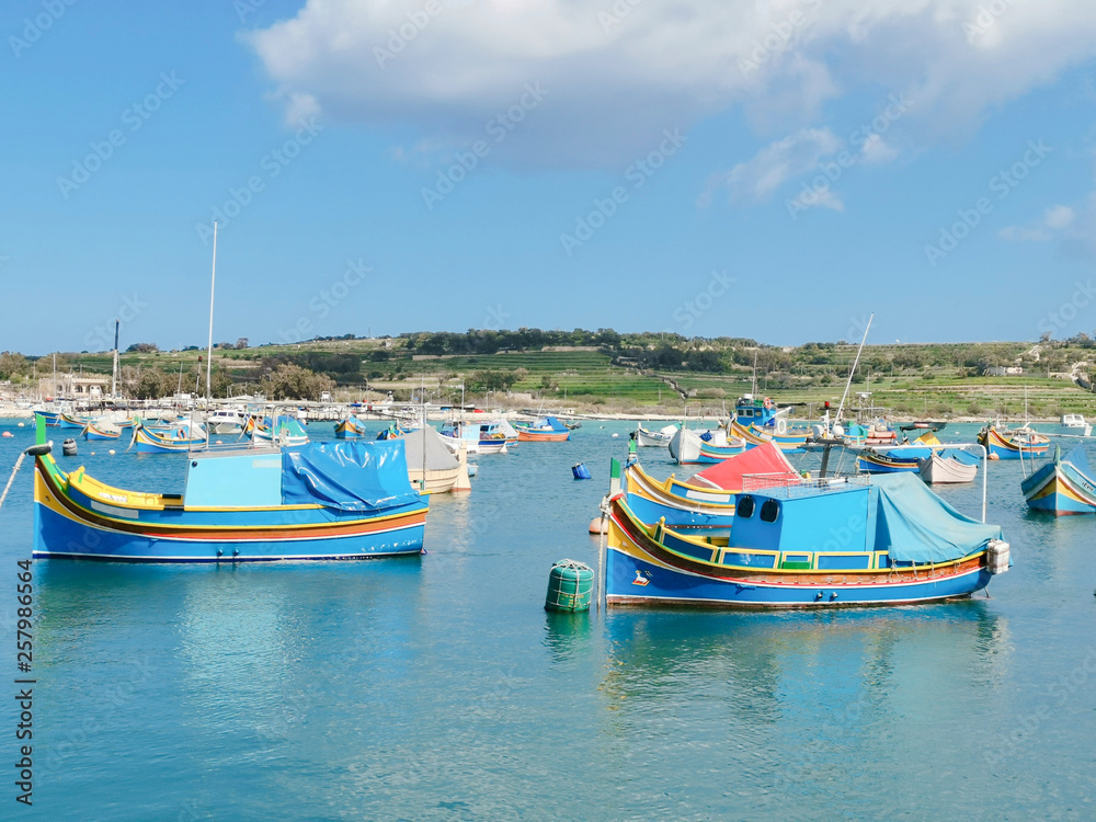 Marsaxlokk Malta Village fishing boat