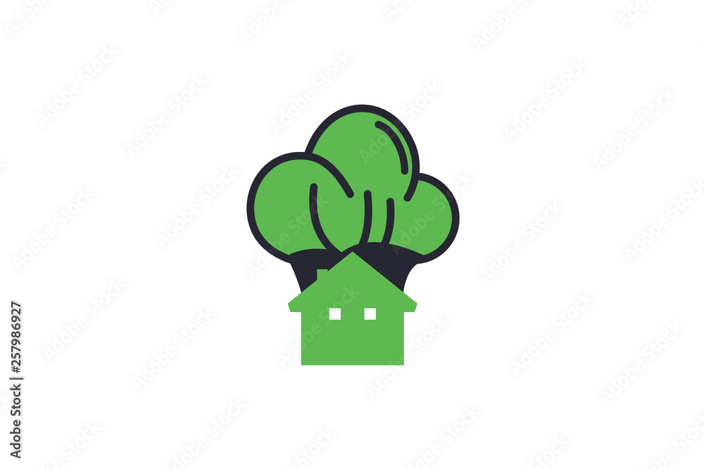 Broccoli House Logo Inspirations Template Broccoli House Logo Inspirations Template