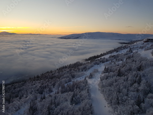 Mountain snow