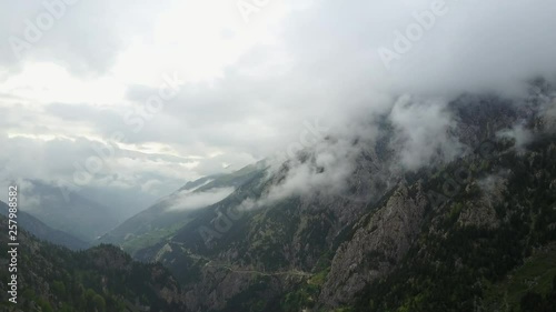 Bayburt / Turkey - D915 highway, the most dangerous road in the world