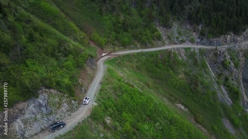 Bayburt / Turkey - May 20 2018: D915 highway, the most dangerous road in the world