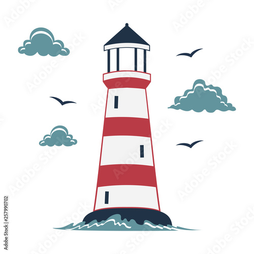 simple lighthouse print photo
