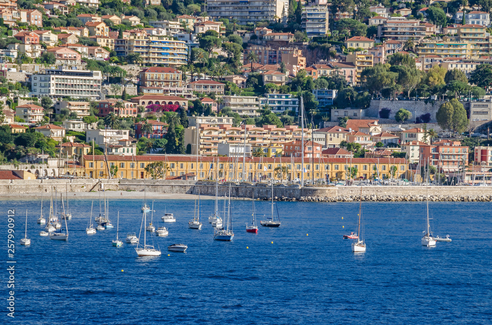 Villefranche-sur-Mer with its Observatoire Oceanologique and marina