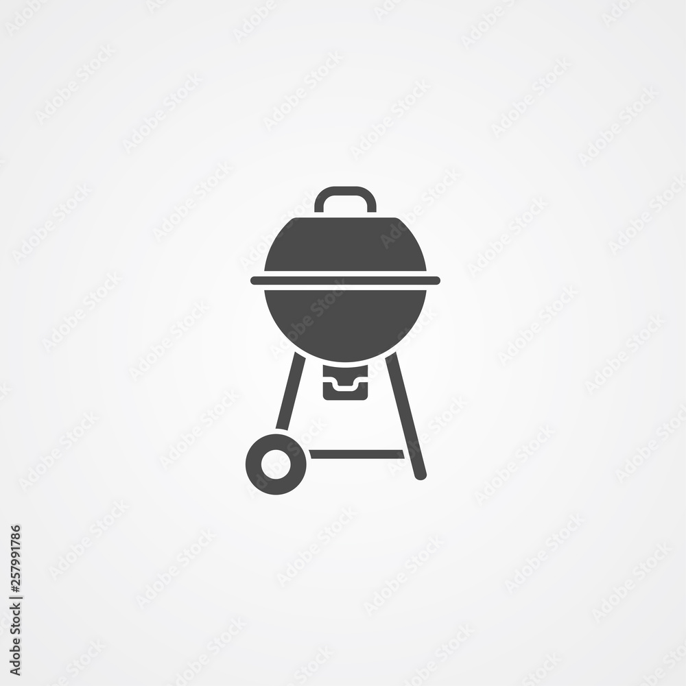 Barbecue vector icon sign symbol Barbecue vector icon sign symbol