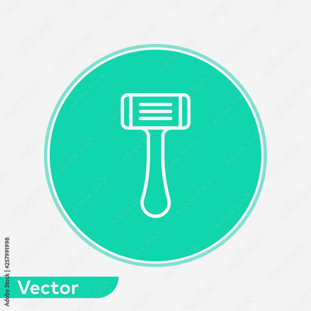 Razor blade vector icon sign symbol Razor blade vector icon sign symbol