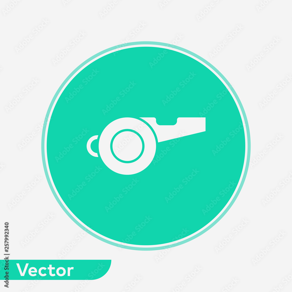 Whistle vector icon sign symbol Whistle vector icon sign symbol