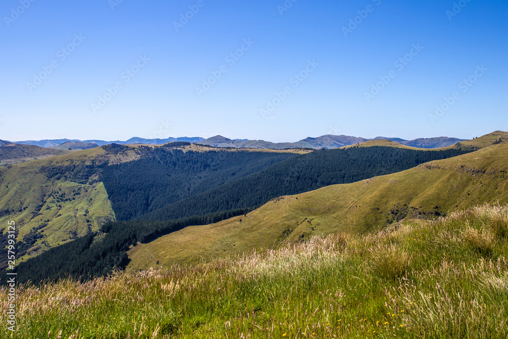 Christchurch Landscape New Zealand, Banks Peninsula Scenic View