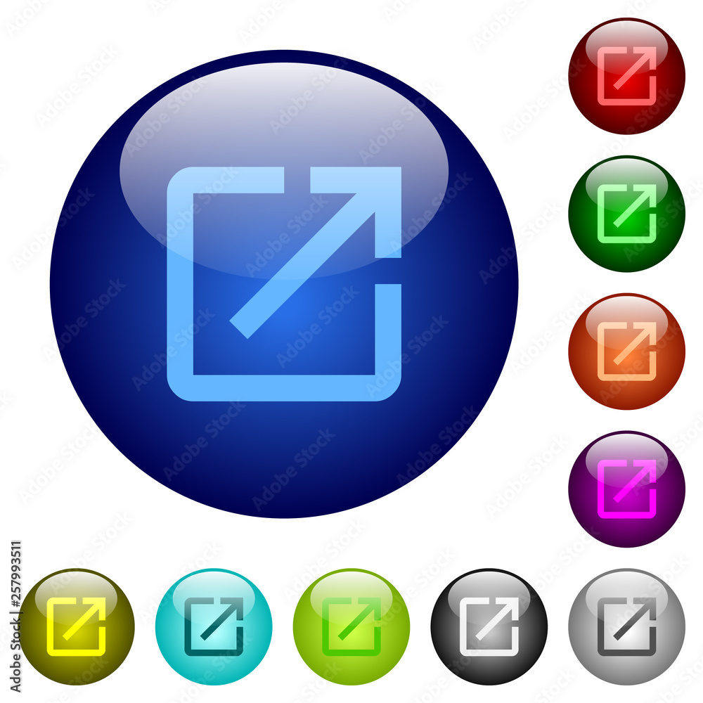 Launch application color glass buttons Launch application color glass buttons