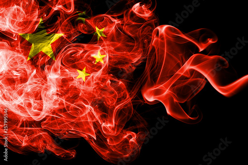 Photography China smoke flag