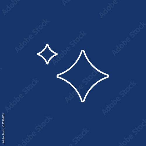 Simple Stars icon in line or monoline style