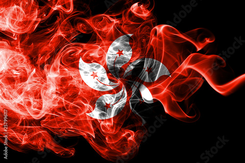  Hong Kong smoke flag, dependent territory flag photo