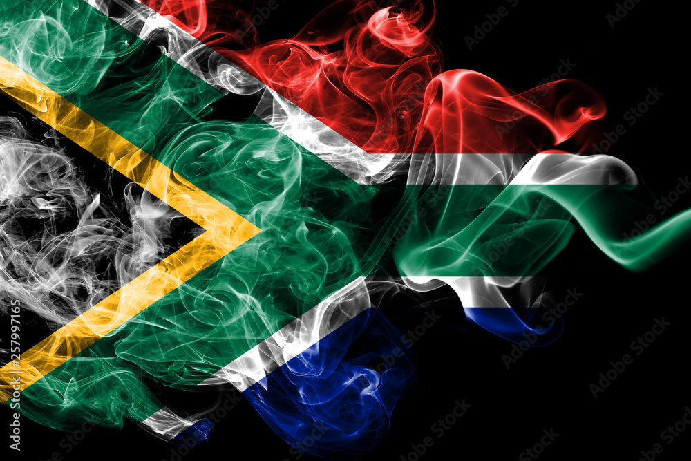 South Africa smoke flag South Africa smoke flag