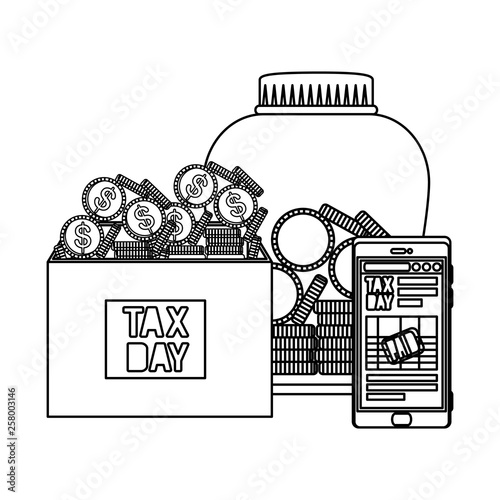tax day business icons