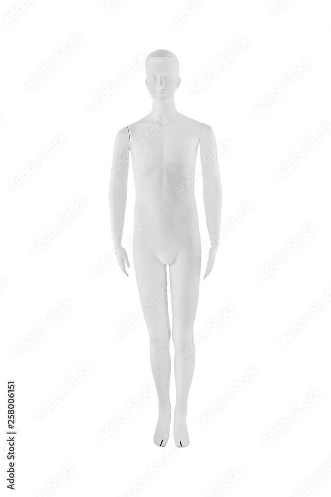 Gloss color mannequin woman isolated