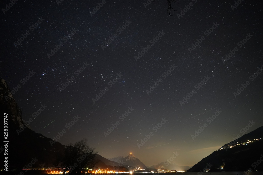 Thunersee und Sternenhimmel vom 28.02.2019