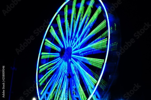 Beautiful Ferris Wheel in Blue