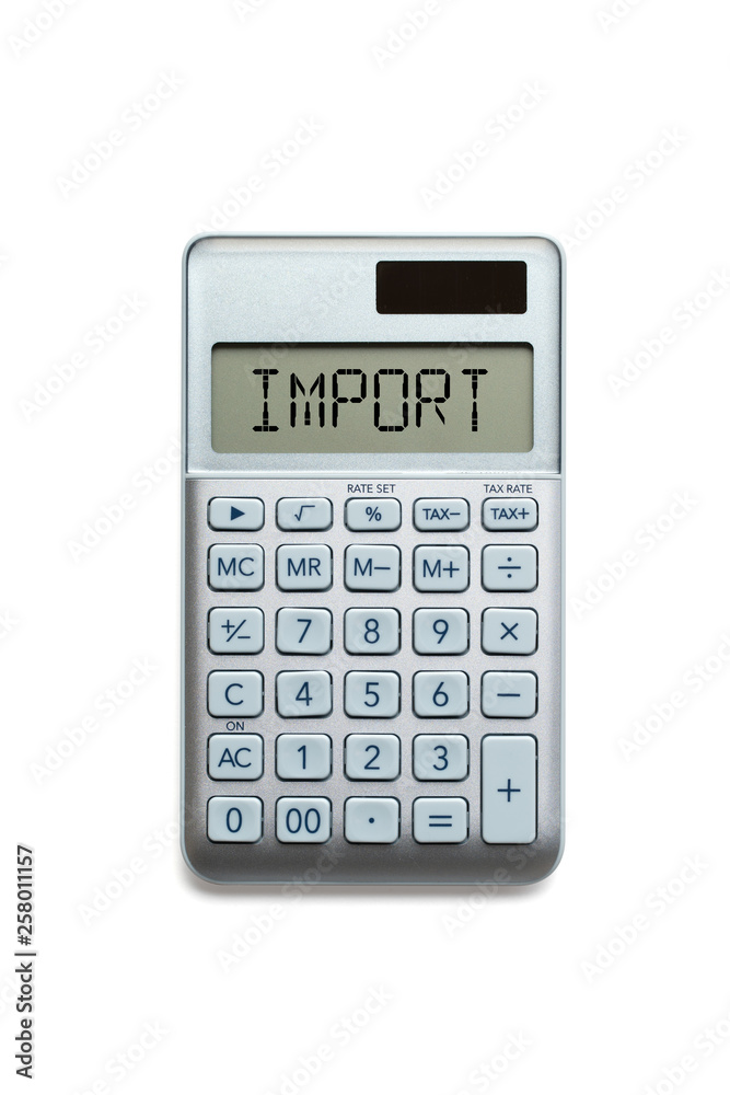calculator with the word calculator with the word