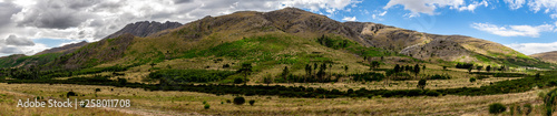 Panoramic view of the sierras of the window in the province of Buenos Aires.