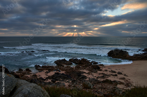 Fotografias na praia de castro de São Paio