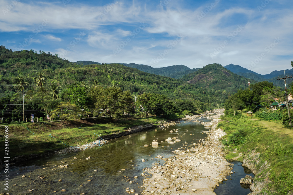 landscape of stream and mountain landscape of stream and mountain