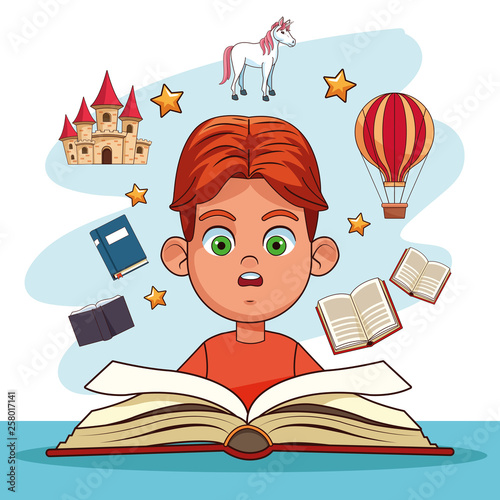 Kids reading fairy tales
