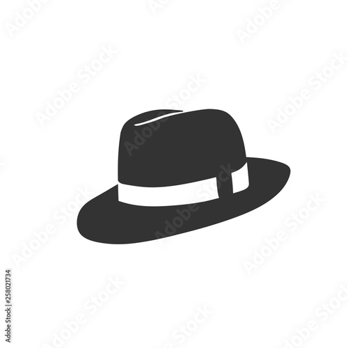 creative simple cowboy hat vector trendy design style photo