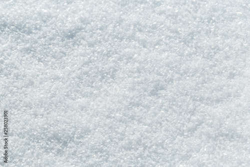 background of fresh snow texture in blue tone