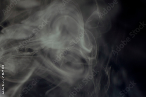 cannabis smoke on a dark background