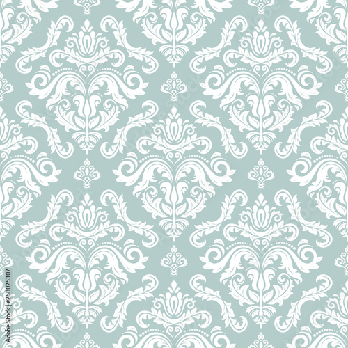 Orient vector classic pattern. Seamless abstract background with vintage elements. Orient blue and white background. Ornament for wallpaper and packaging