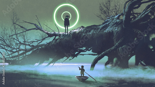 dark-fantasy scene of the b...
