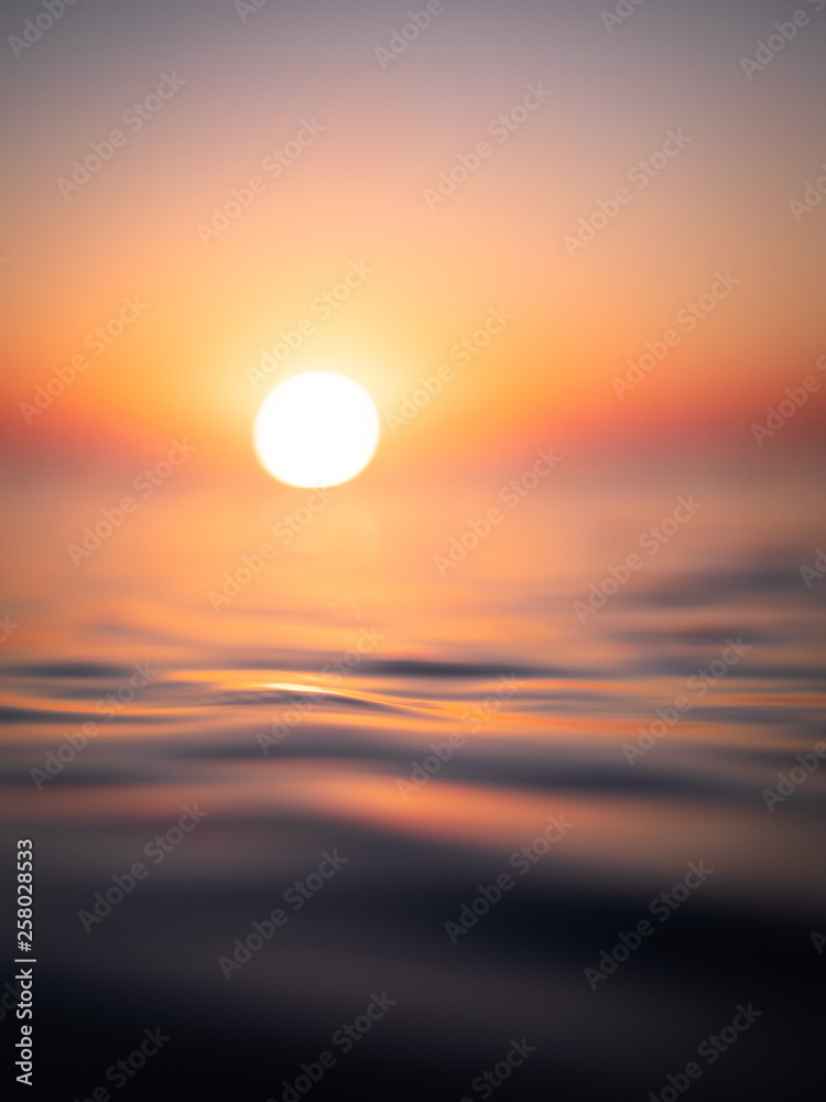 Sun Setting on Water