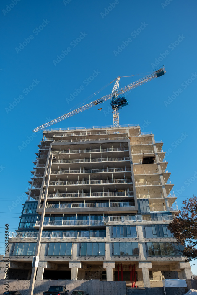 Naklejka premium New condo construction