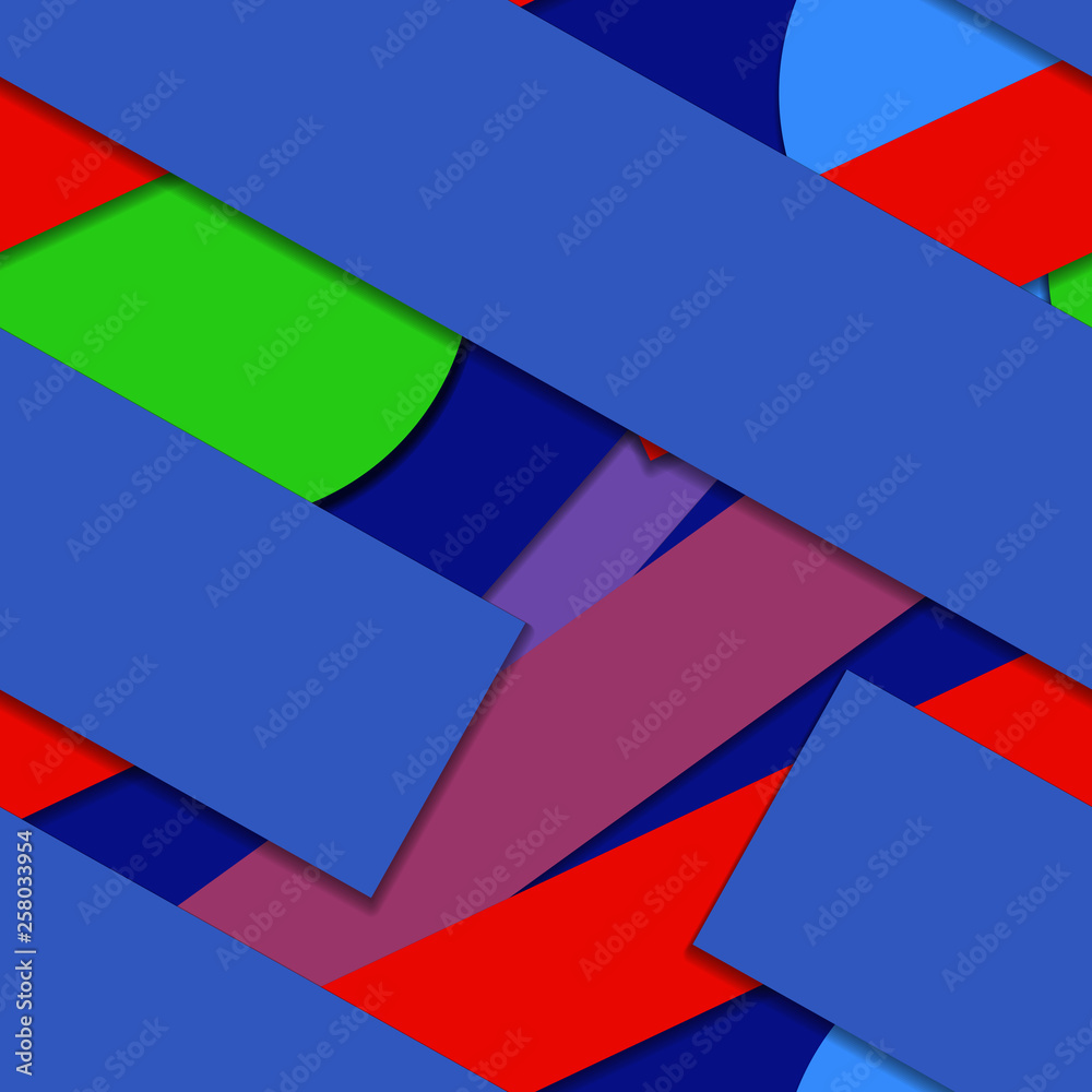 Obraz premium Flat material design - Creative vector trend seamless