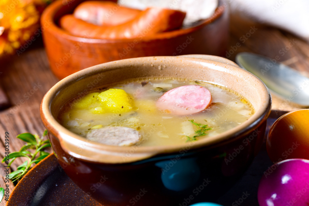 Zurek delicious easter soup after polish style Zurek delicious easter soup after polish style