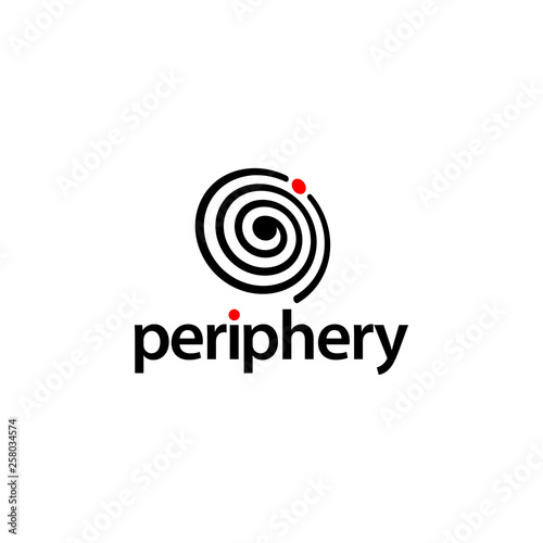 periphery vector icon logo design concept