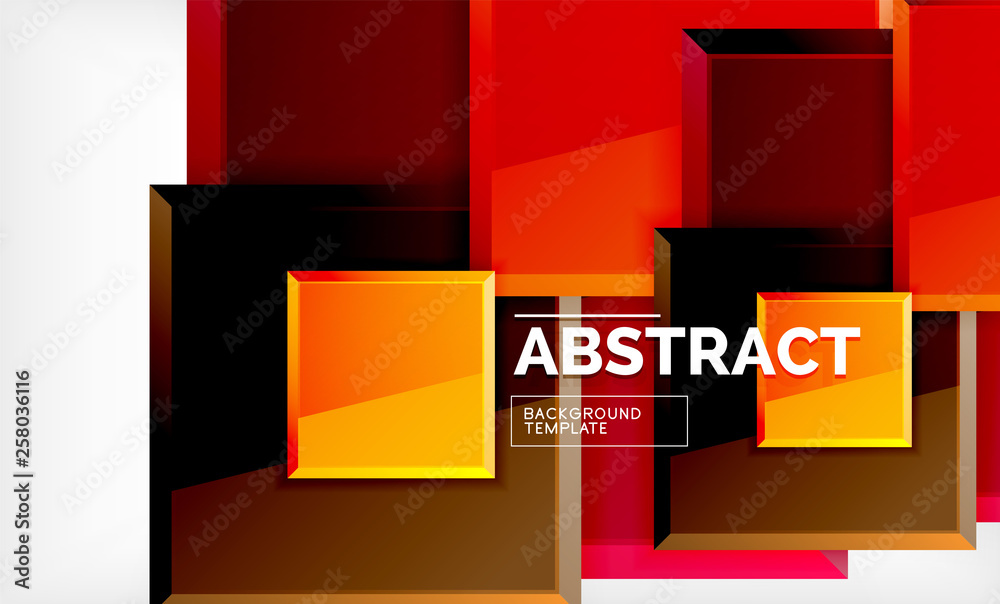 Square abstract background, glossy geometric design Square abstract background, glossy geometric design