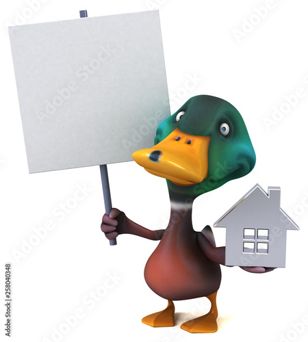 Fun duck - 3D Illustration © Julien Tromeur