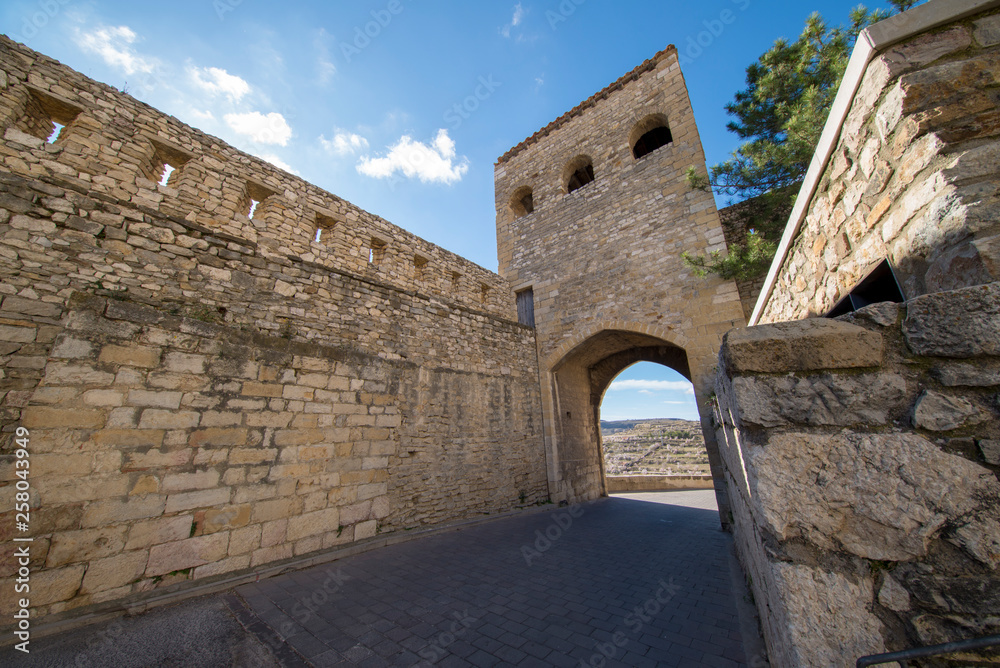 The walls of the medieval village of Morella The walls of the medieval village of Morella